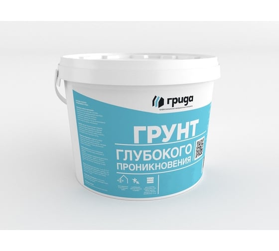 Изображение товара Грунт глубокого проникновения ГРИДА PRO, 5 кг, ведро морозостойкий 4381