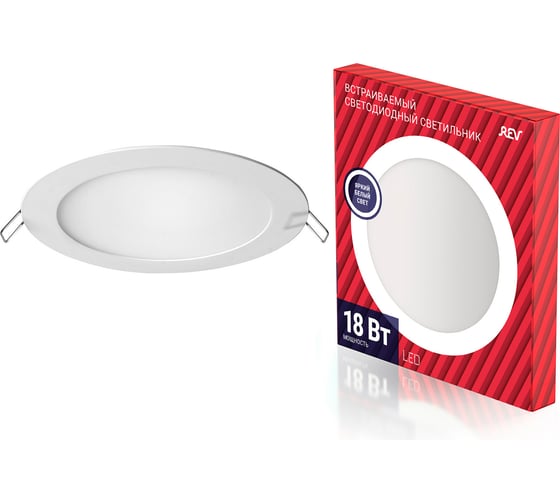 Изображение товара Светодиодная встраиваемая панель REV SuperSlim Round, 18W, 4000К 28946 3