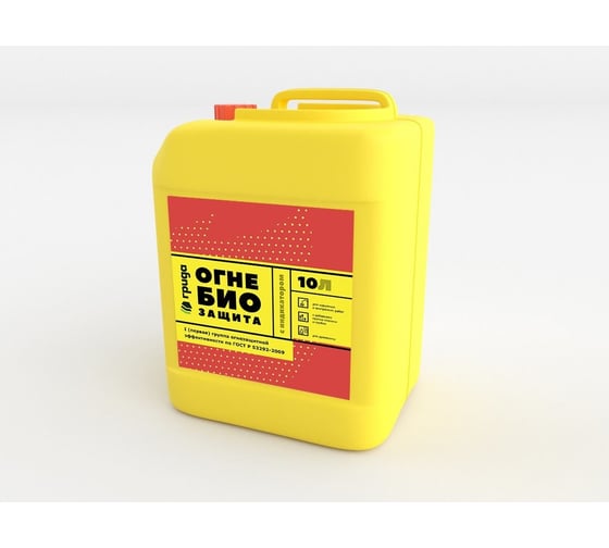 Изображение товара Огнебиозащита ГРИДА 1-я группа ОЗЭ, 10 л, с индикатором, красная 00-00000058