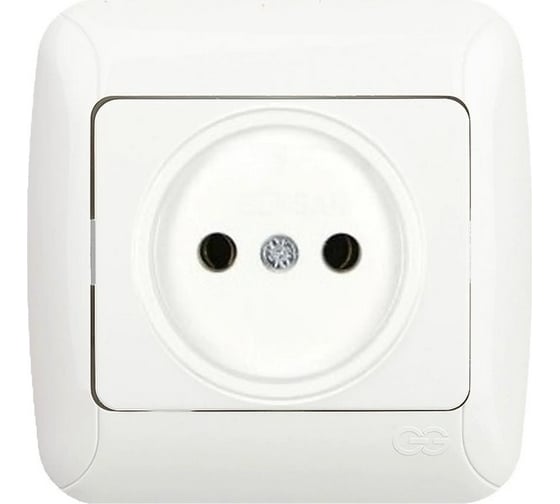 Изображение товара 1 постовая розетка GUNSAN Fantasy без заземления белый 16231100-161113