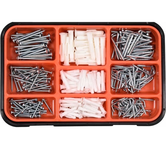 Изображение товара Набор саморезов и дюбелей VOREL 290 шт. 24112