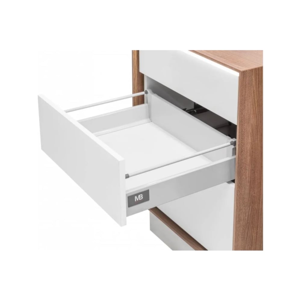 Изображение товара Модерн Бокс GTV l-500 белый с мягким закрыванием и шариковыми направляющими