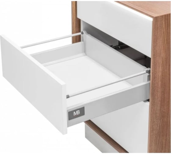 Изображение товара Модерн Бокс GTV l-500 средний белый (1 комплект релингов) PB-D-KPL500B1