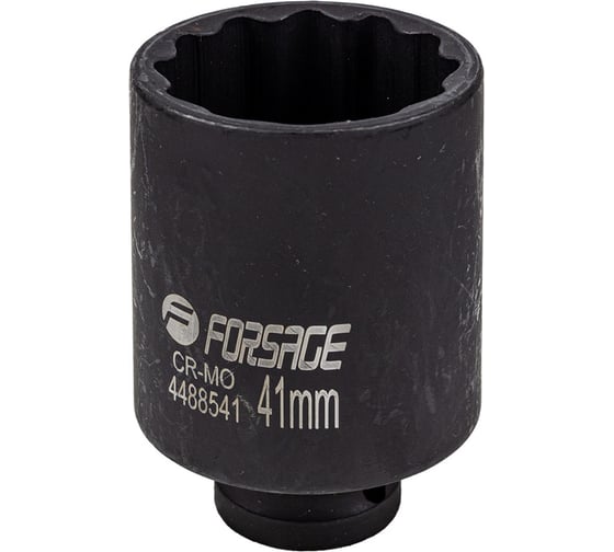 Изображение товара Головка ударная глубокая 41 мм, 12 гр., 1/2" f-4488541 Forsage 54937