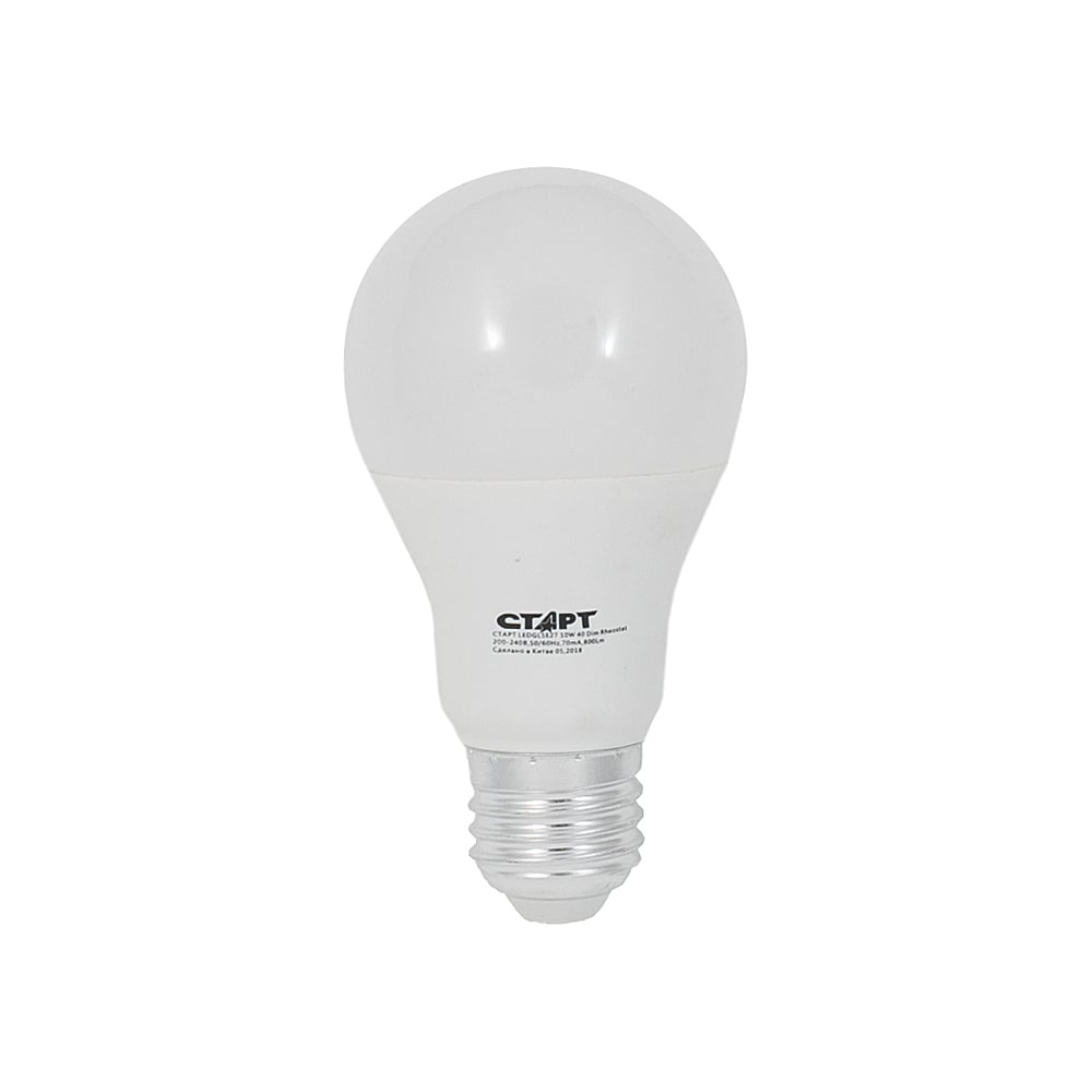 фото Светодиодная диммируемая лампа старт в колбе лон ledglse27 10w40 dim rheostat