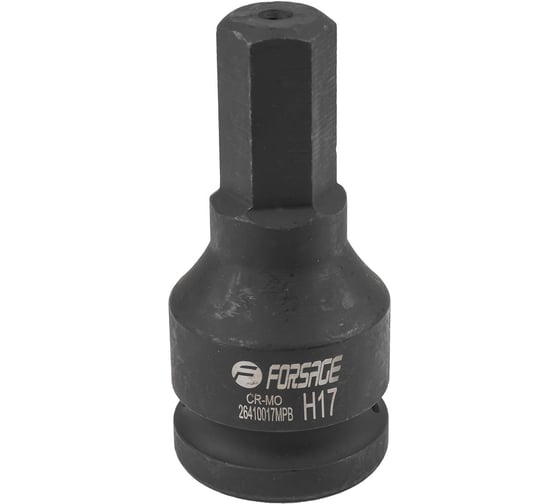 Изображение товара Головка-бита ударная 6-гранная, 17 мм, 3/4"DR Forsage  F-26410017MPB(56161)