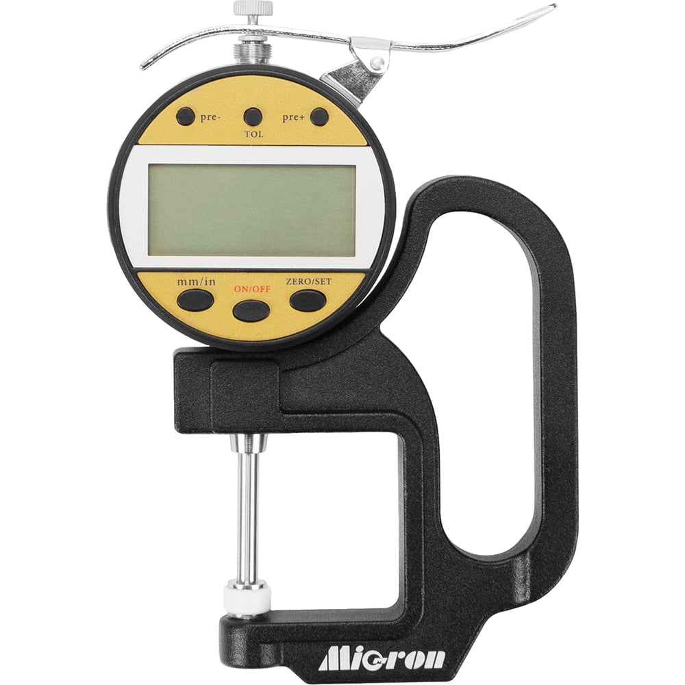 Изображение товара Цифровой толщиномер Micron ТРЦ 0-25 0.01 для мягких материалов профессиональный