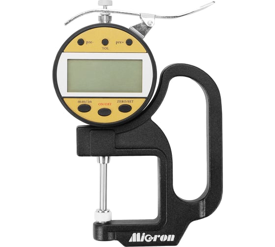 Изображение товара Индикаторный электронный толщиномер Micron ТРЦ 0- 25 0.01 для мягких материалов 1056882