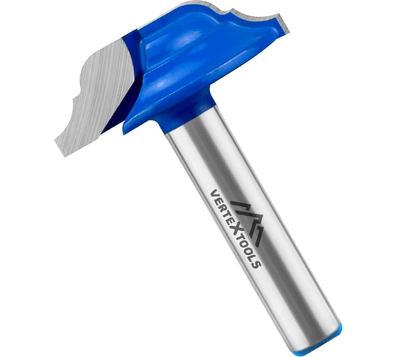 Изображение товара Фреза кромочная калевочная хв-к 8 мм, d-34 мм, h-10 мм, r-5 мм, l-45 мм vertextools 3519-081034