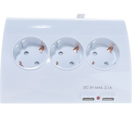 Изображение товара Удлинитель СТАРТ с USB, с заземлением и защитой от детей 5 розеток 1,5м С/У S 5x1-ZDV 2USB С/У S 5x1-ZDV 2USB 15851733