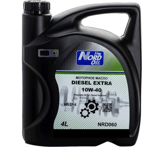 Изображение товара Моторное масло NORD OIL Diesel Extra 10W-40, CF, 4 л NRD060