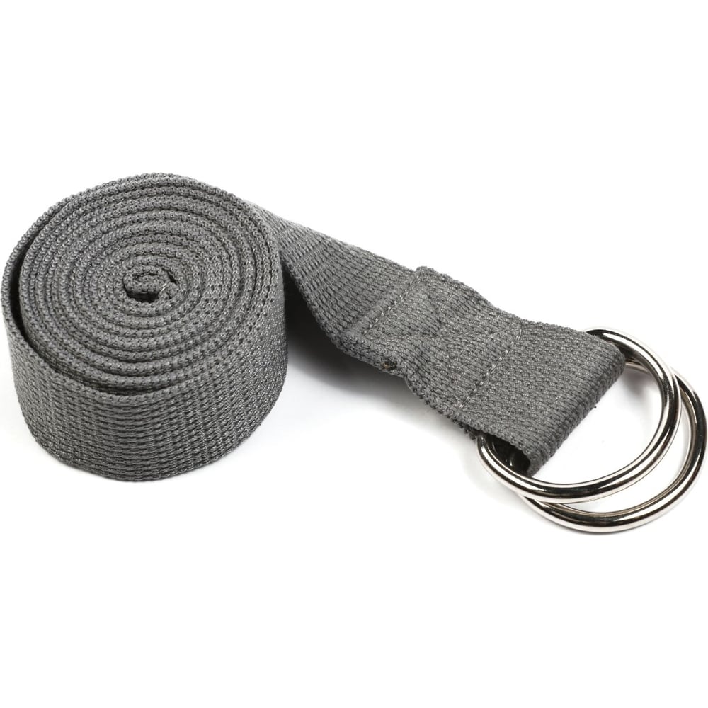 Ремень для йоги PRCTZ сумка спортивная отдел на молнии 3 наружных кармана длинный ремень серый