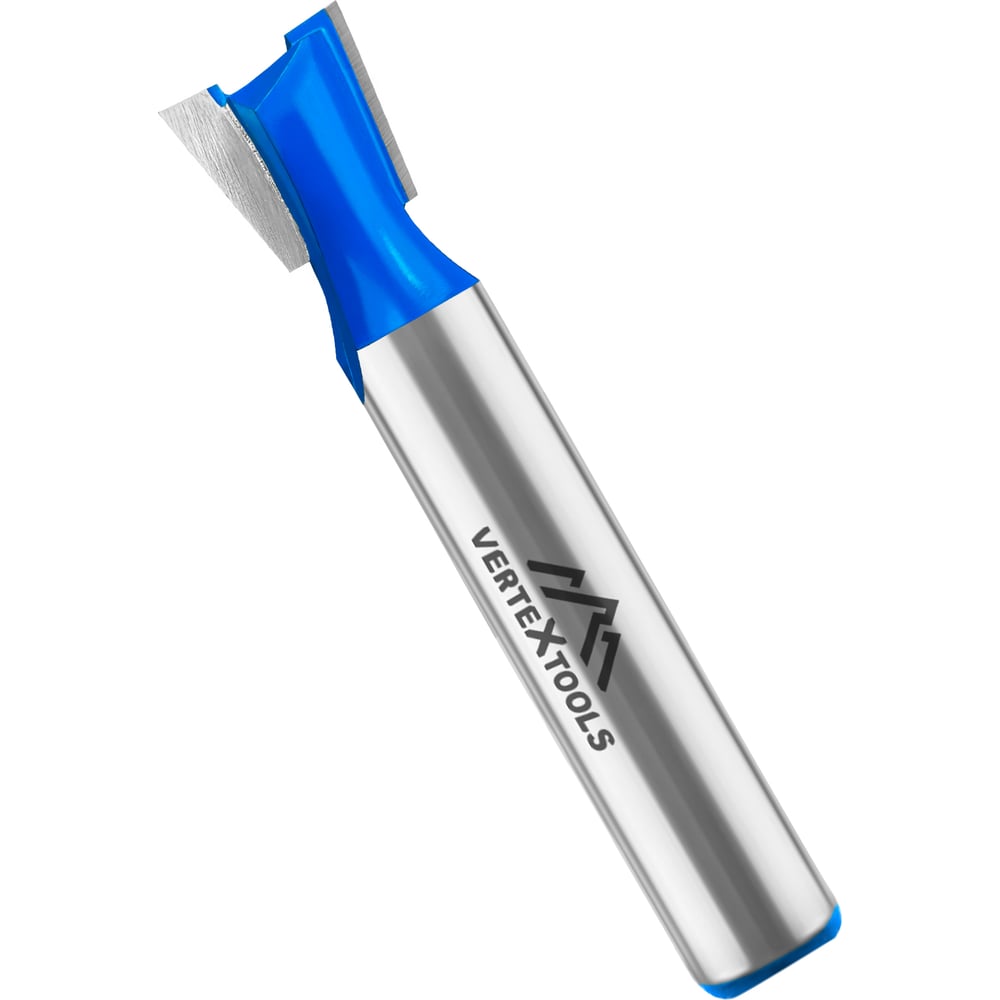 Изображение товара Фреза пазовая "ласточкин хвост" хв-к 8 мм, d-10 мм, h-10 мм, а-8, l-50.5 мм vertextools 3505-081010