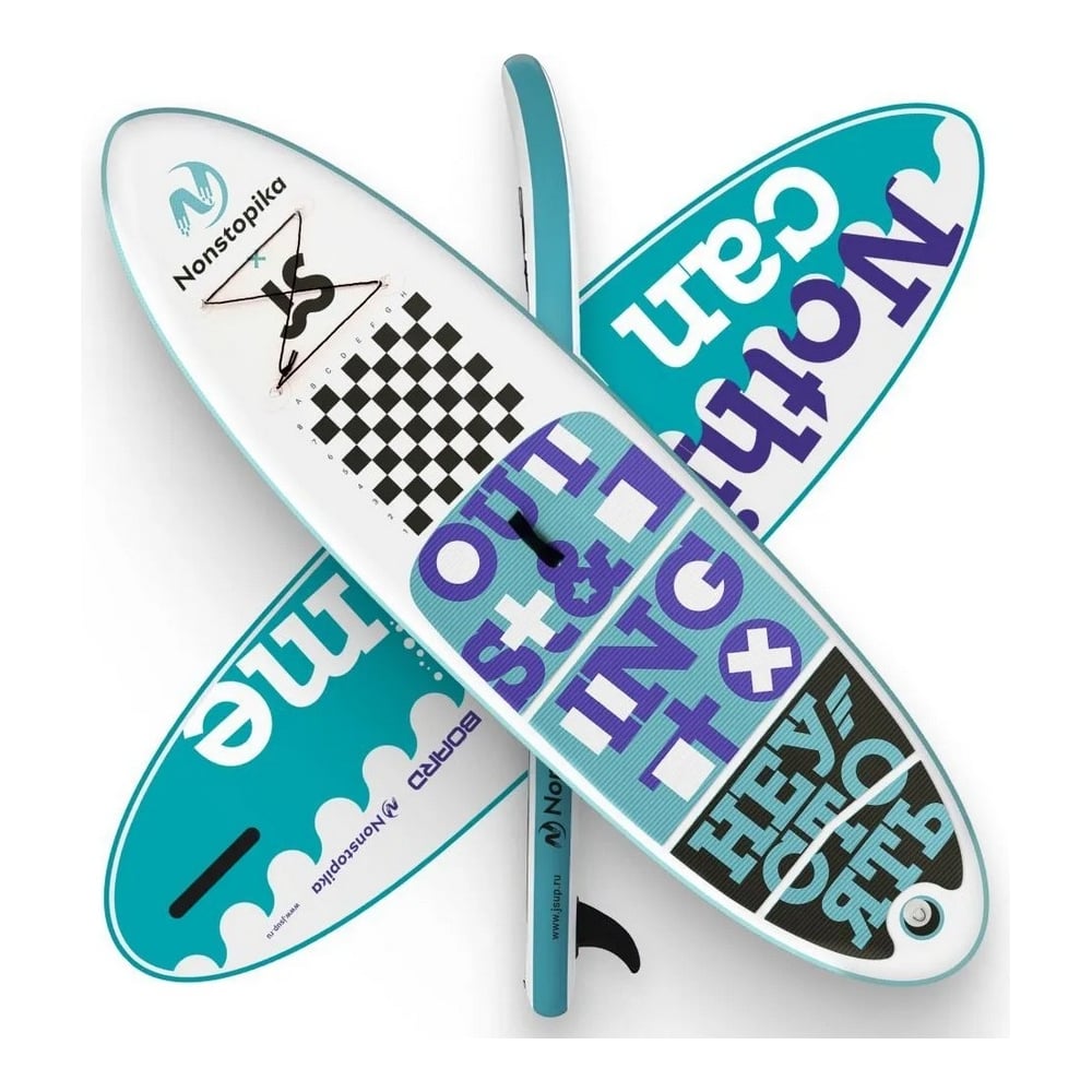 Изображение товара Доска для SUP-серфинга Nonstopika JS Board Play SUP 3350x810x150 мм бело-бирюзовая