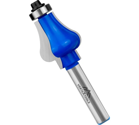 Изображение товара Фреза фигурная хв-к 8 мм, d-25 мм, h-30 мм, b-6 мм, r1-25 мм, r2-5.7 мм, l-74.3 мм vertextools 3530-083025