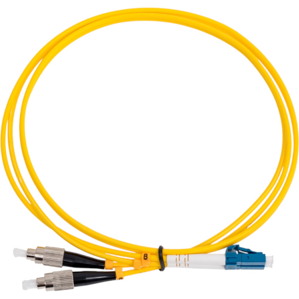 Изображение товара Оптический шнур Cabeus duplex lc-fc 9/125 см 1м LSZH