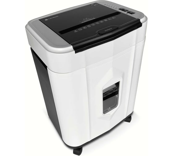 Изображение товара Уничтожитель документов/шредер/измельчитель бумаги, скоб, скрепок, пластиковых карт ГЕЛЕОС c автоподатчиком, уровень секретности p-5, до 11 л. за раз, корзина 20 л АП20-5
