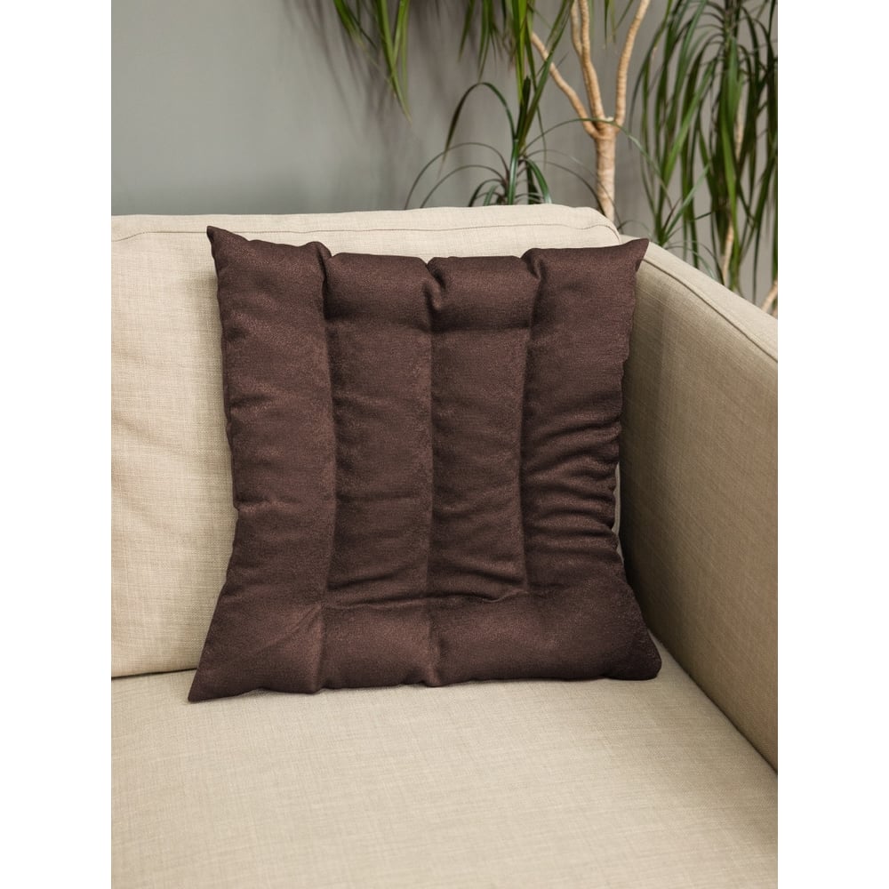 Подушка для спины witerra, размер 43х43, цвет коричневый