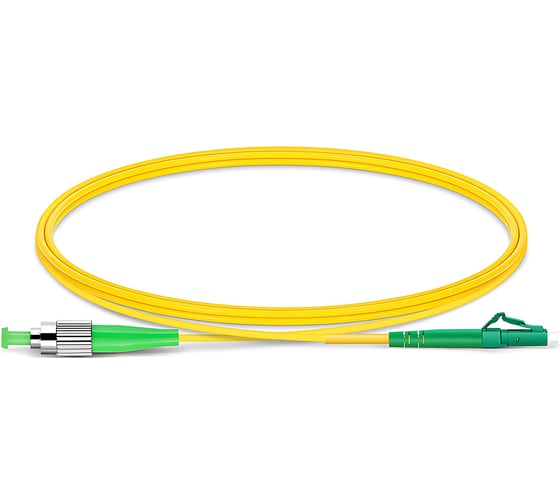 Изображение товара Оптический шнур Cabeus simplex fc/apc-lc/apc 9/125 sm 3м lszh FOP(s)-9-FC/APC-LC/APC-3m