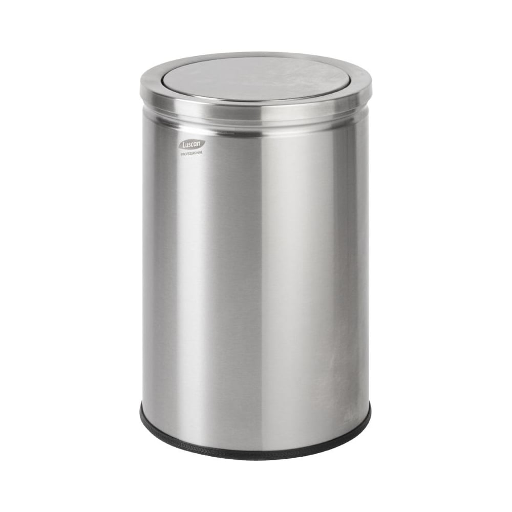 Изображение товара Урна с качающейся крышкой Luscan Professional нержавеющая сталь 18 л