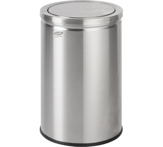 Изображение товара Урна с качающейся крышкой Luscan Professional нержавеющая сталь, 18 л 1665664