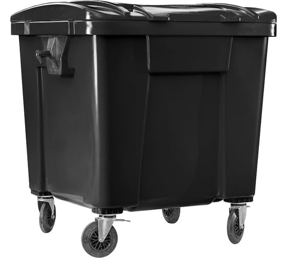 Изображение товара Мусорный контейнер Дигрус "Антивандальный" 1100 л темно-серый 29.П19.А-ТС/Д