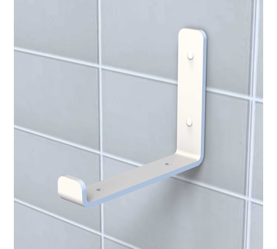 Изображение товара Набор кронштейнов для полки Граф Держалкин 2 шт., 160x130x30 мм, белый GDKR-004-б