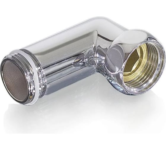 Изображение товара Угловое соединение для полотенцесушителя TIM вн/нар 3/4x1/2 (хром) 771446