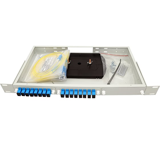 Изображение товара Кросс в стойку НК-Групп ru24-1u-sc/upc-16-16 - комплектация на 16 портов 1USCU16