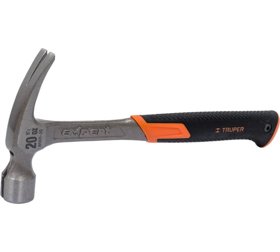 Изображение товара Молоток-гвоздодер Truper MXR-20 16821 с полированным бойком, металлическая ручка