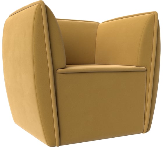 Изображение товара Кресло Лига диванов Бергамо полностью микровельвет желтый 112002