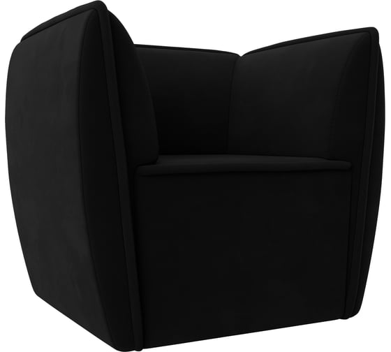 Изображение товара Кресло Лига диванов Бергамо полностью микровельвет черный 112012