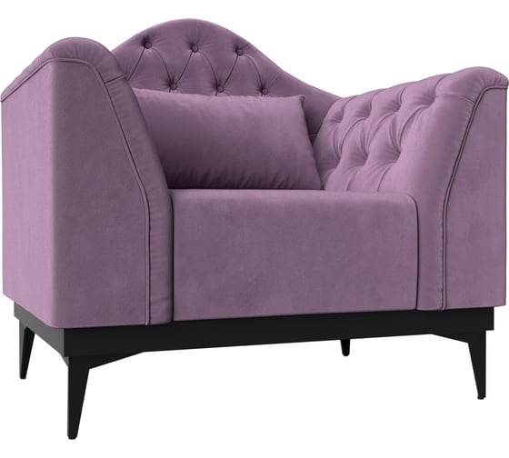 Изображение товара Кресло Лига диванов Флорида полностью микровельвет сиреневый 112305