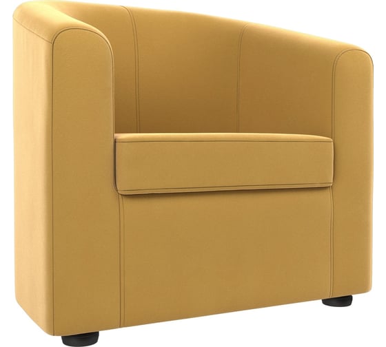 Изображение товара Кресло Лига диванов Норден полностью микровельвет желтый 109054