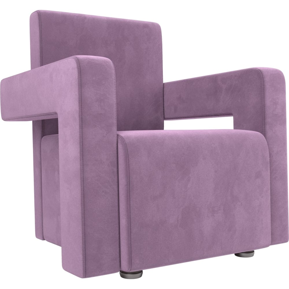кресло лига диванов неаполь микровельвет фиолетовый 111967 Кресло Лига диванов