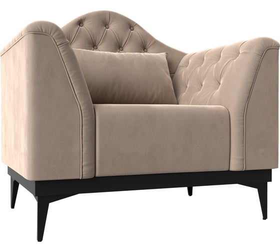 Изображение товара Кресло Лига диванов Флорида полностью велюр бежевый 112277