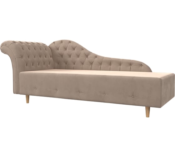 Изображение товара Кушетка Лига диванов Камерон левый полностью велюр бежевый 110090L