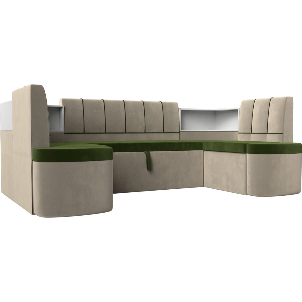 П-образный диван Лига диванов артмебель п образный диван клайд микровельвет зеленый