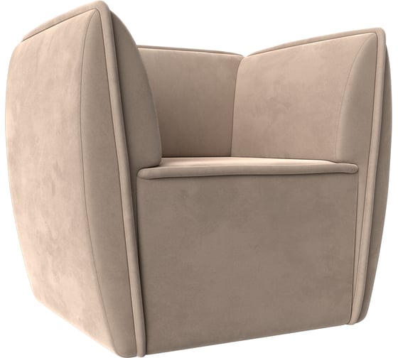 Изображение товара Кресло Лига диванов Бергамо полностью велюр бежевый 111976