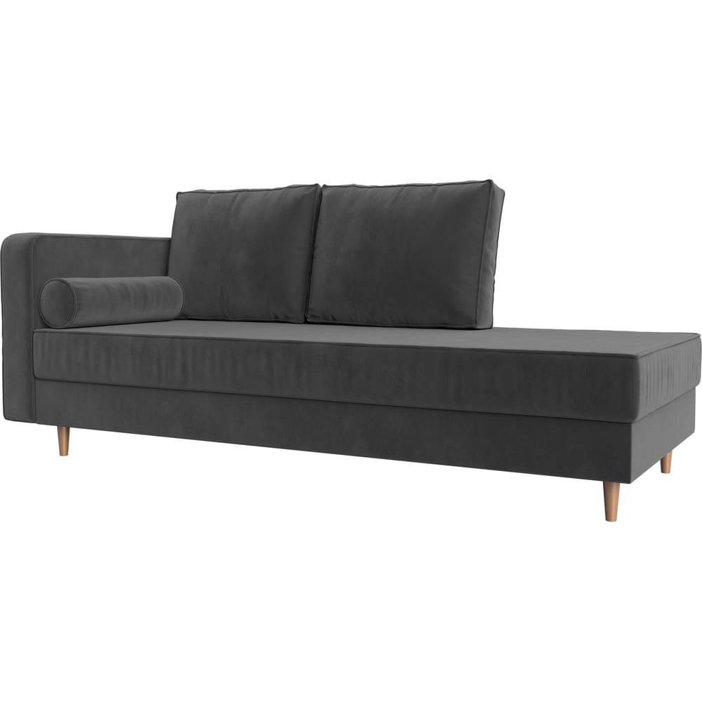 Изображение товара Кушетка Лига диванов Прайм левый велюр серый