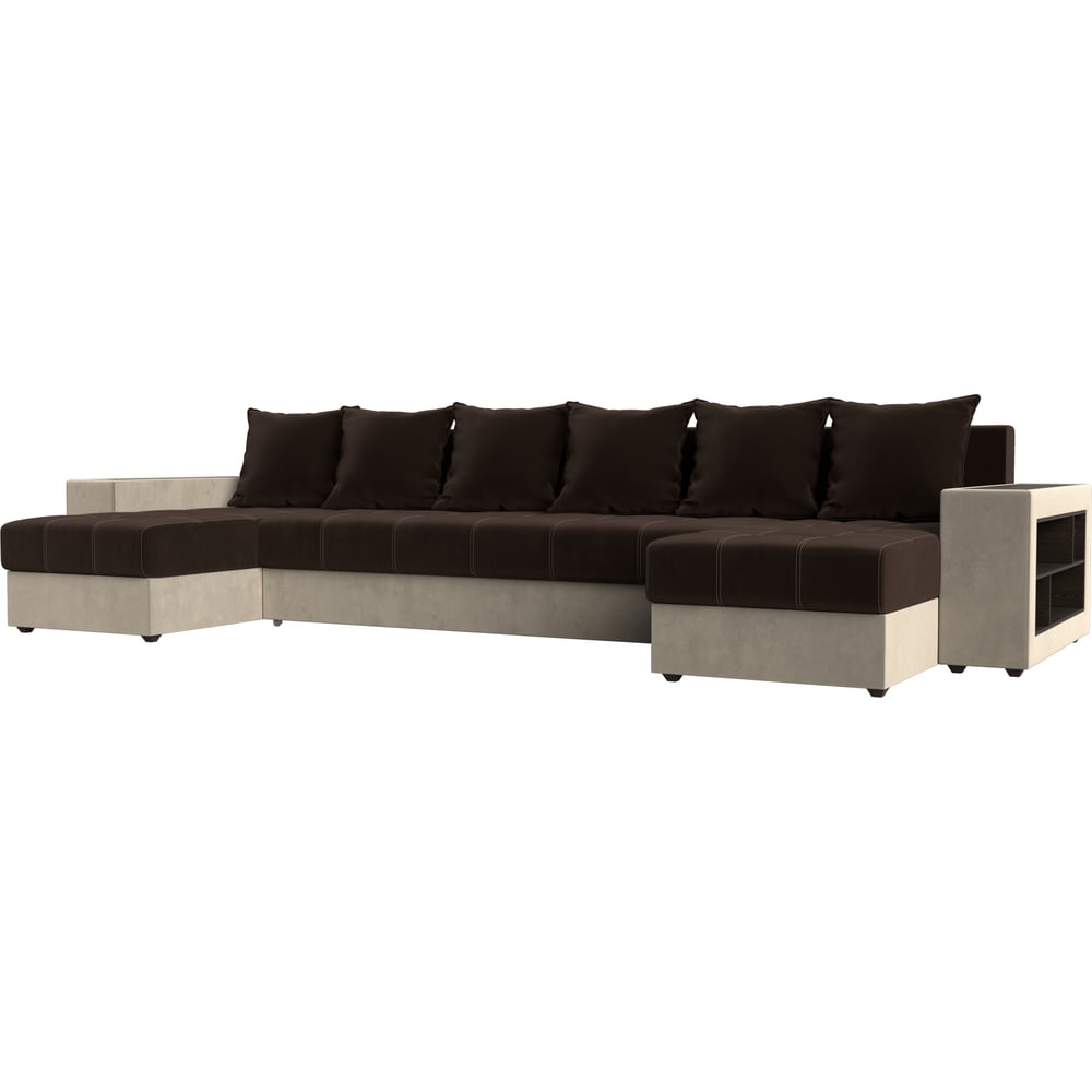 П-образный диван Лига диванов артмебель п образный модульный диван монреаль микровельвет желтый экокожа коричневый