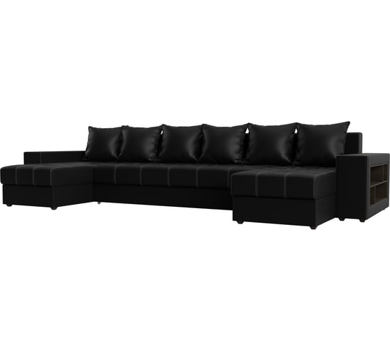 Изображение товара П-образный диван Лига диванов Дубай полки справа 31521R