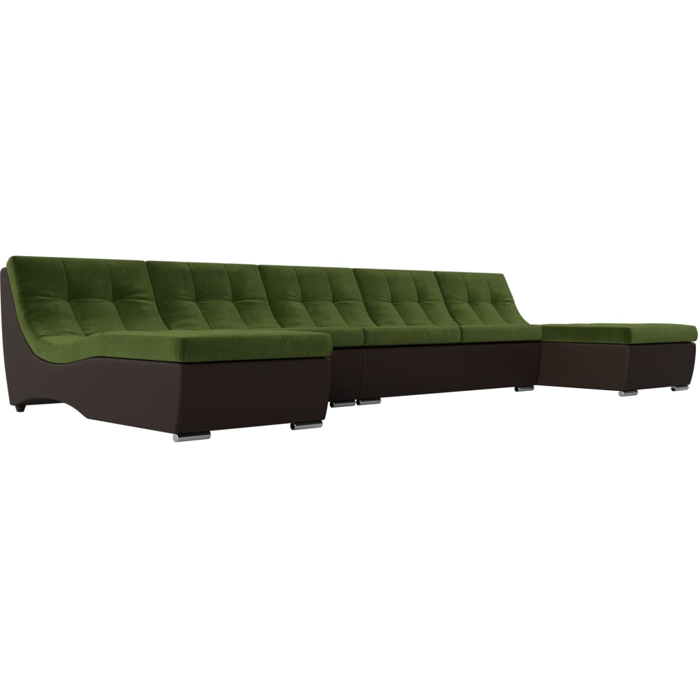 П-образный модульный диван Лига диванов артмебель п образный модульный диван монреаль велюр голубой экокожа