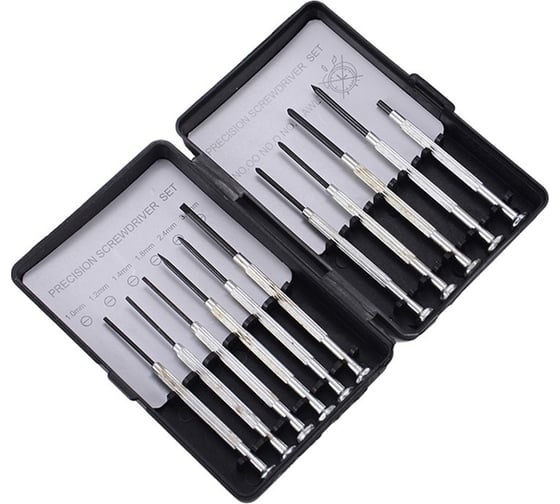 Изображение товара Набор часовых отвёрток, 11 предметов РемоКолор 33-5-111