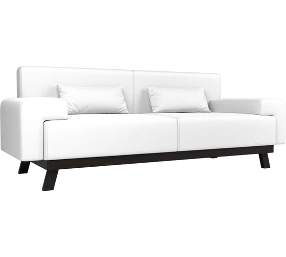 Изображение товара Прямой диван Лига диванов Мюнхен полностью экокожа белая 109115