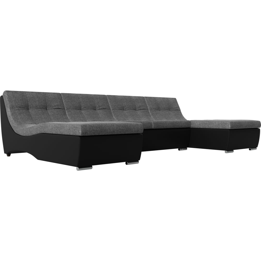 П-образный модульный диван Лига диванов прямой диван лига диванов куба велюр серый