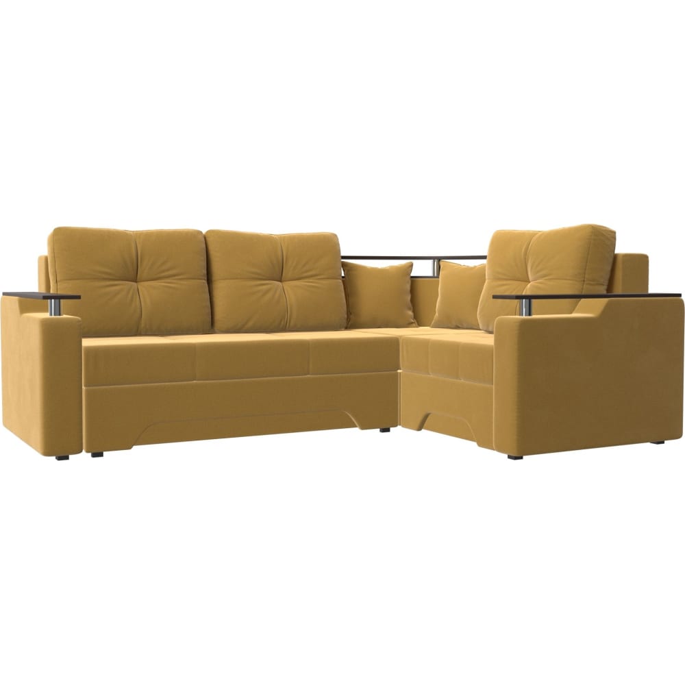 Угловой диван Лига диванов кресло лига диванов бергамо микровельвет желтый 112002