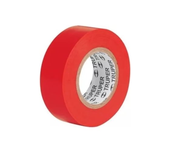 Изображение товара Изолента Truper акрил, 9 м, ширина 19 мм, красная M-22R 13513