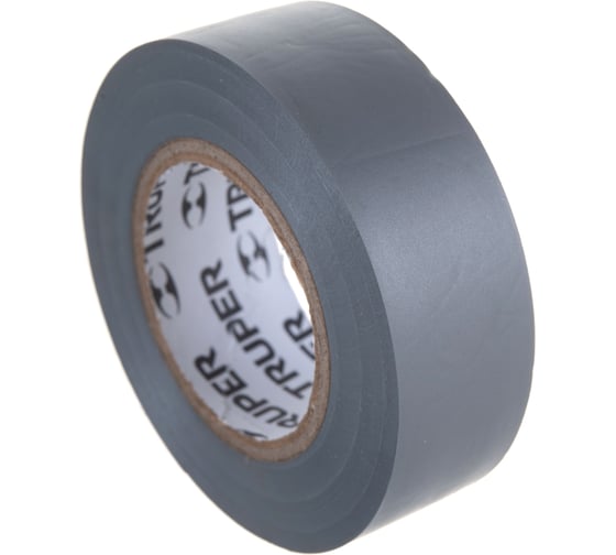 Изображение товара Изолента Truper акрил, 9 м, ширина 19 мм, серая M-22G 13516