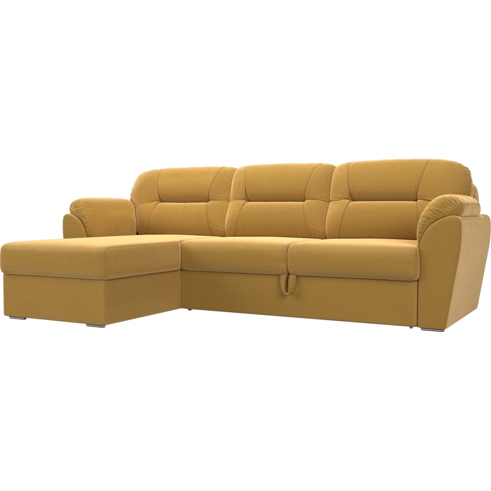 Угловой диван Лига диванов модуль лига диванов холидей люкс канапе микровельвет желтый